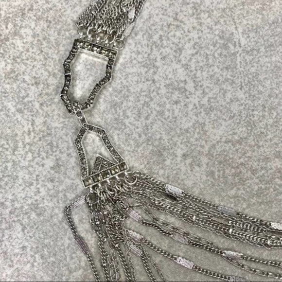 Chloe + Isabel Multi-Strand Chain Bib Necklace - Picture 6 of 7